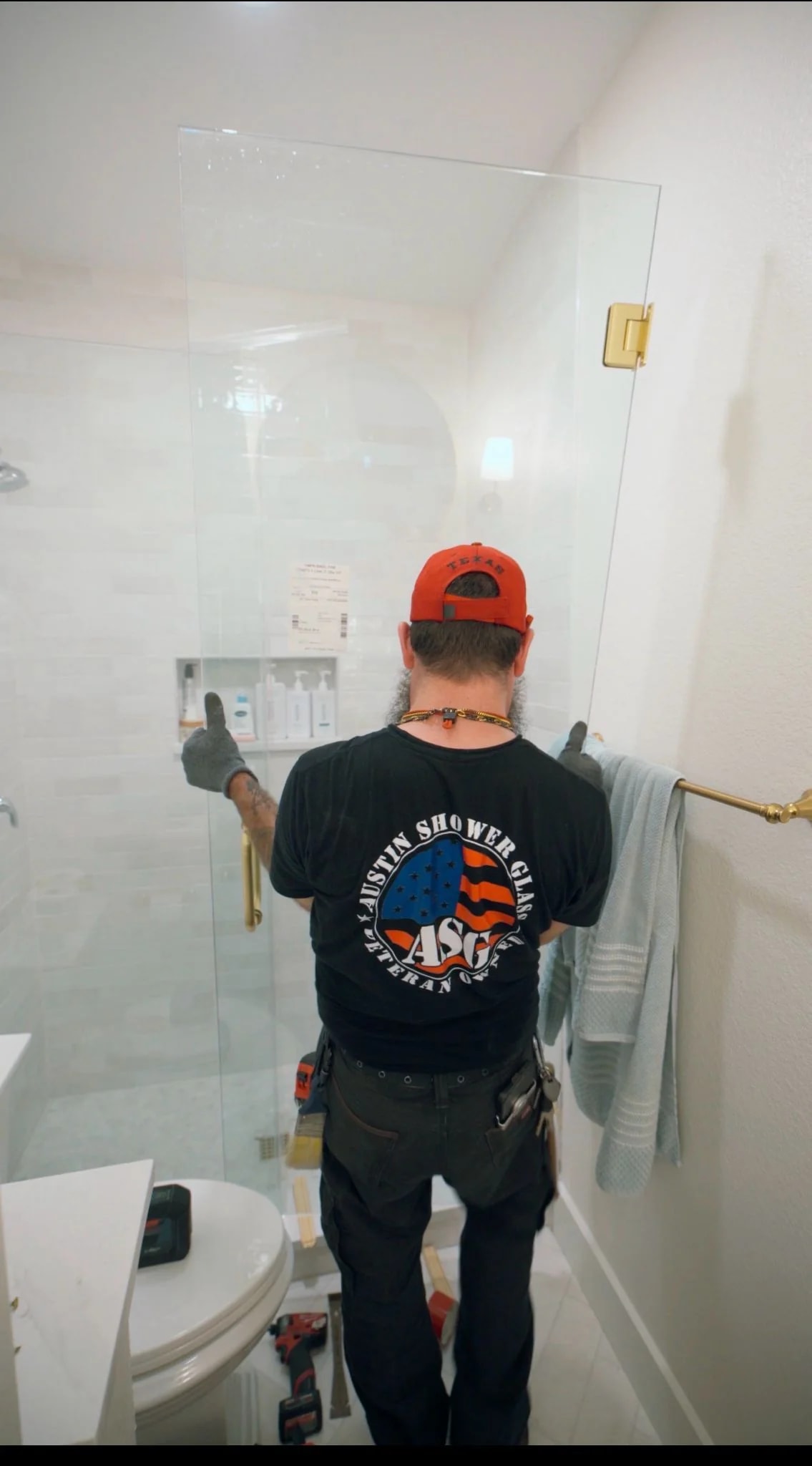 Shower Glass Installation
