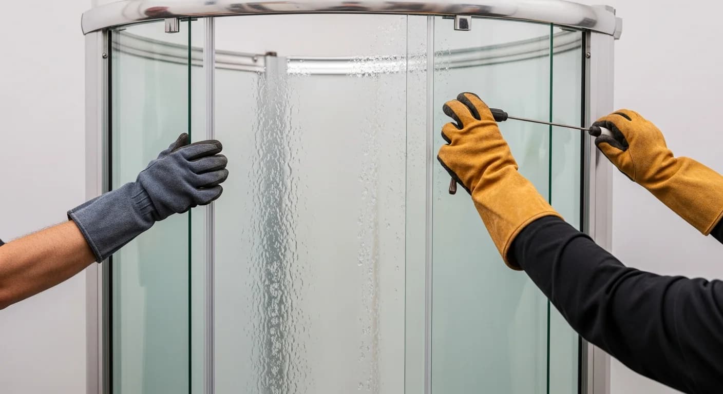 News-Style Titles for Shower Glass Repair