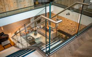 Custom glass railings Austin