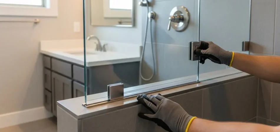 bathroom shower door installation in austin tx