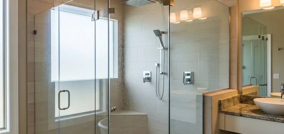 custom cut glass shower doors in austin tx