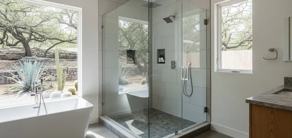 frameless glass for showers in austin tx